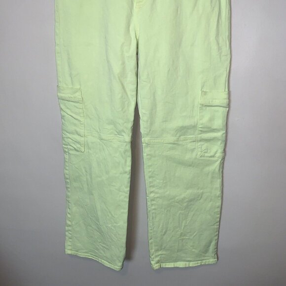 KanCan Signature 90s Straight Cargo Stretch Neon Pants Size 30 - Picture 11 of 16
